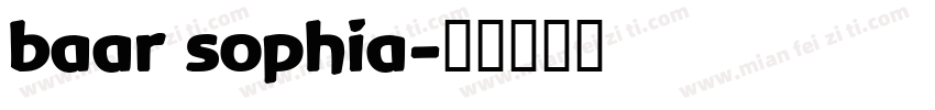 baar sophia字体转换